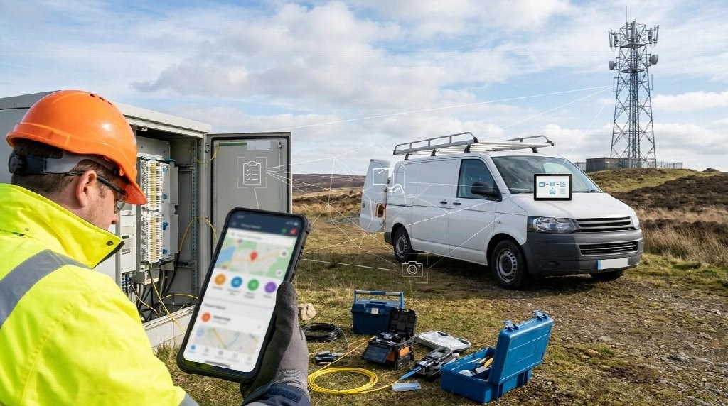 Field service software for telecom
